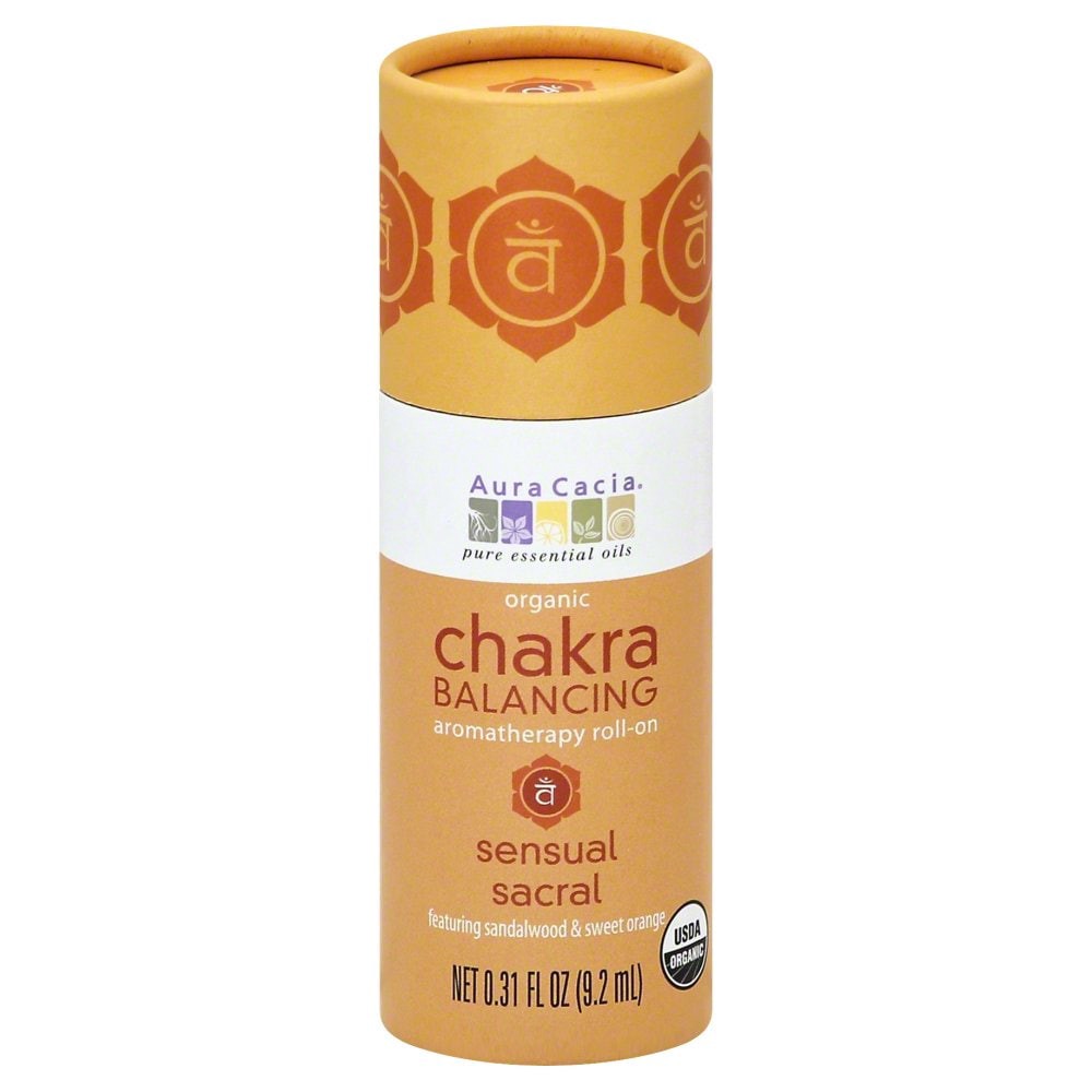 slide 1 of 2, Aura Cacia Chakra Balancing Sensual Sacral Roll On, 0.31 fl oz