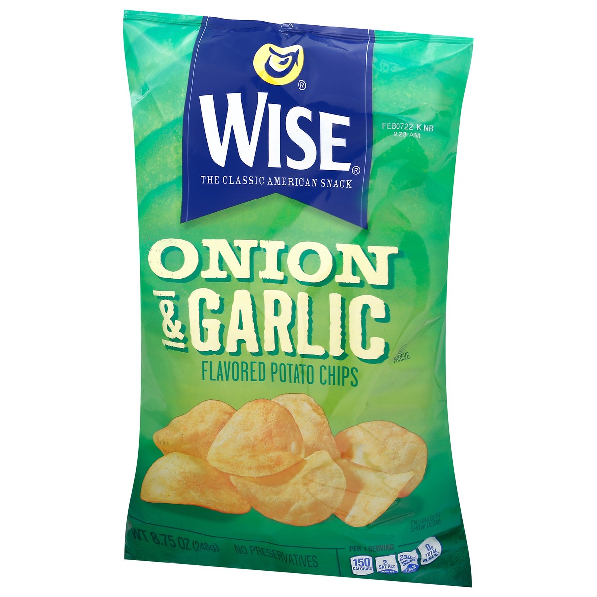 slide 7 of 13, Wise Onion & Garlic Flavored Potato Chips 8.75 oz, 8.75 oz