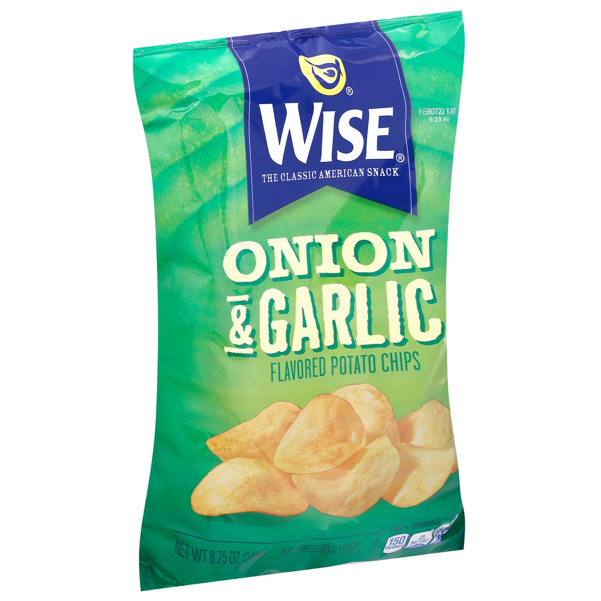 slide 10 of 13, Wise Onion & Garlic Flavored Potato Chips 8.75 oz, 8.75 oz