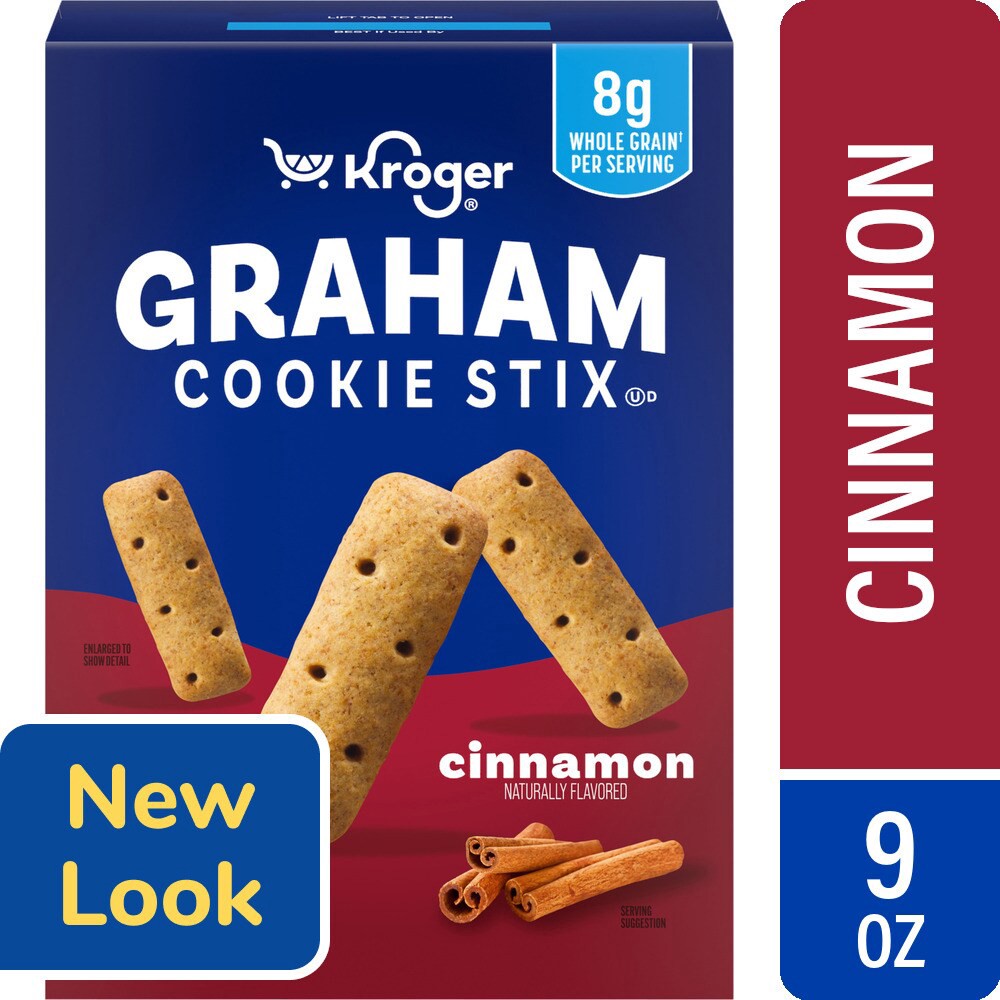slide 1 of 5, Kroger Cinnamon Graham Stix, 9 oz