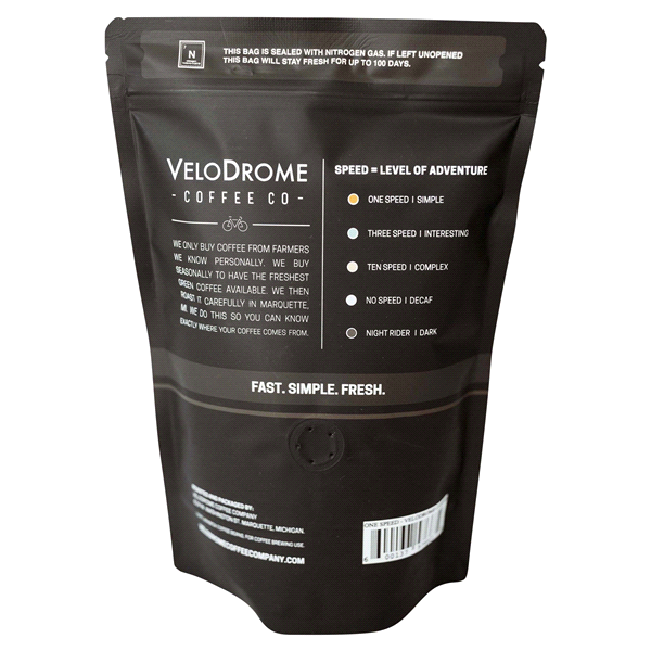 slide 5 of 5, Velodrome Wholebean Coffee One Speed - 12 oz, 12 oz