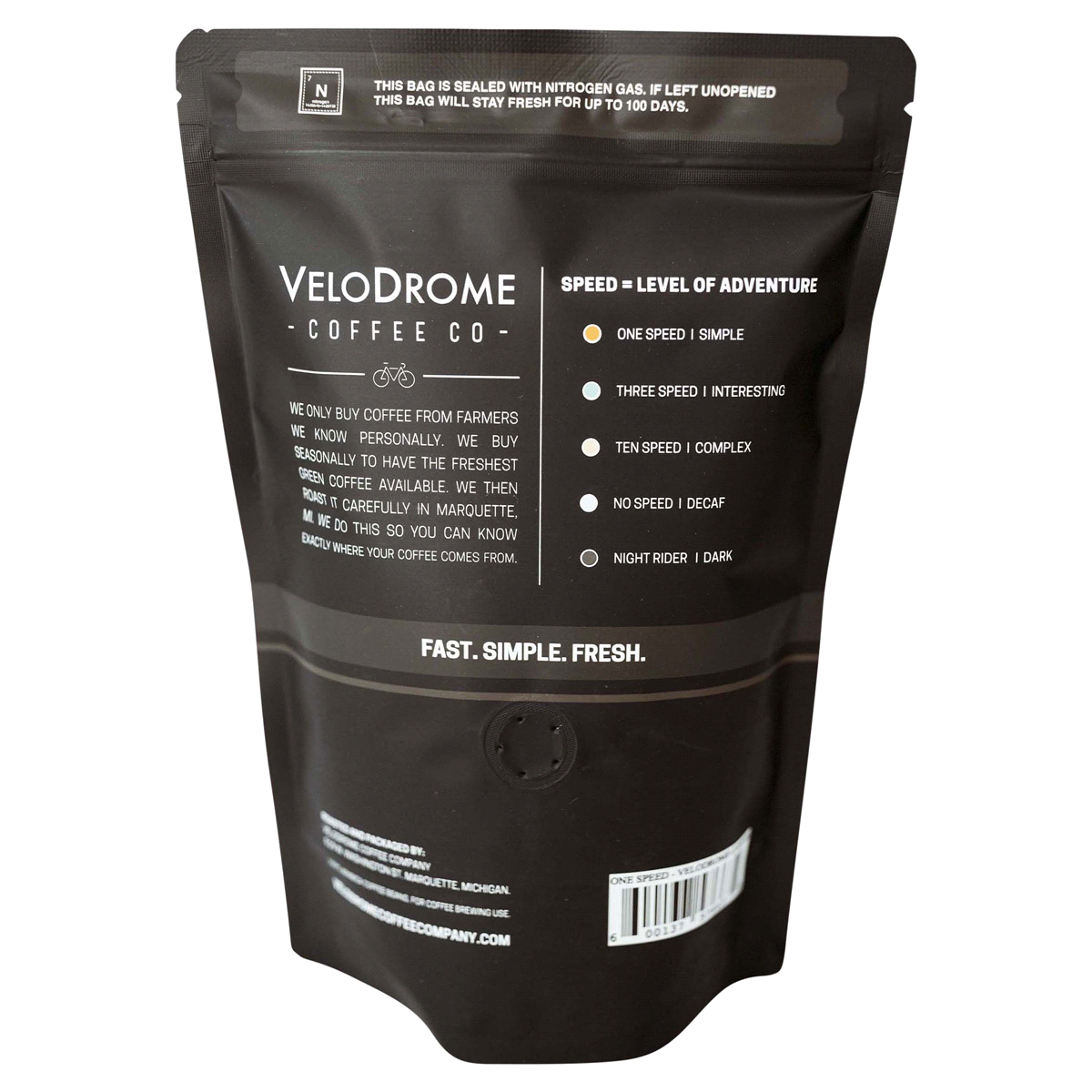 slide 4 of 5, Velodrome Wholebean Coffee One Speed - 12 oz, 12 oz
