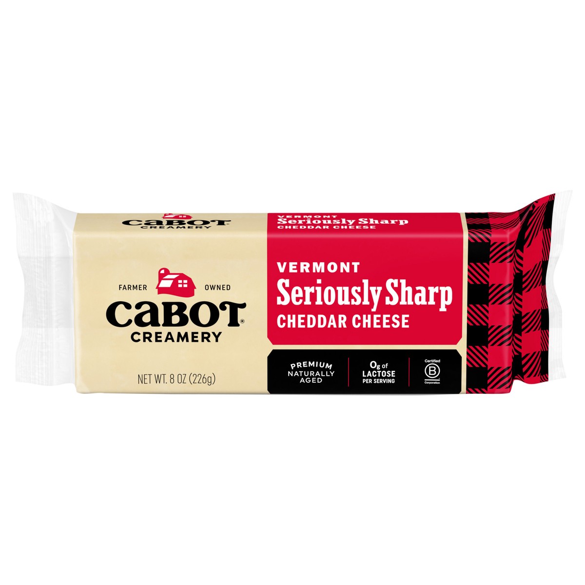 slide 1 of 1, 12/8Oz Seriously Sharp White Cheddar Bar, 8 oz