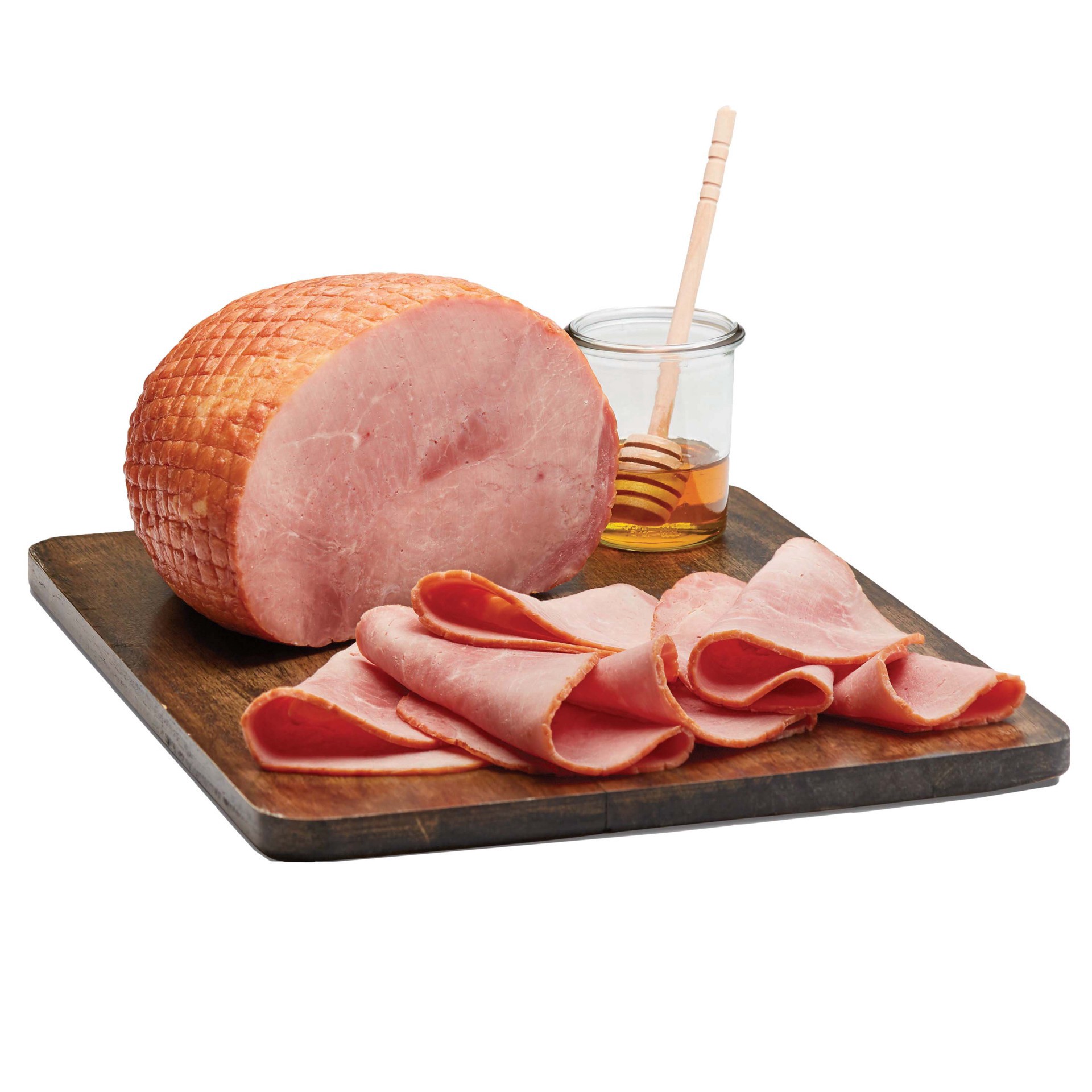 slide 1 of 1, H-E-B 45% Lower Sodium Honey Ham, per lb