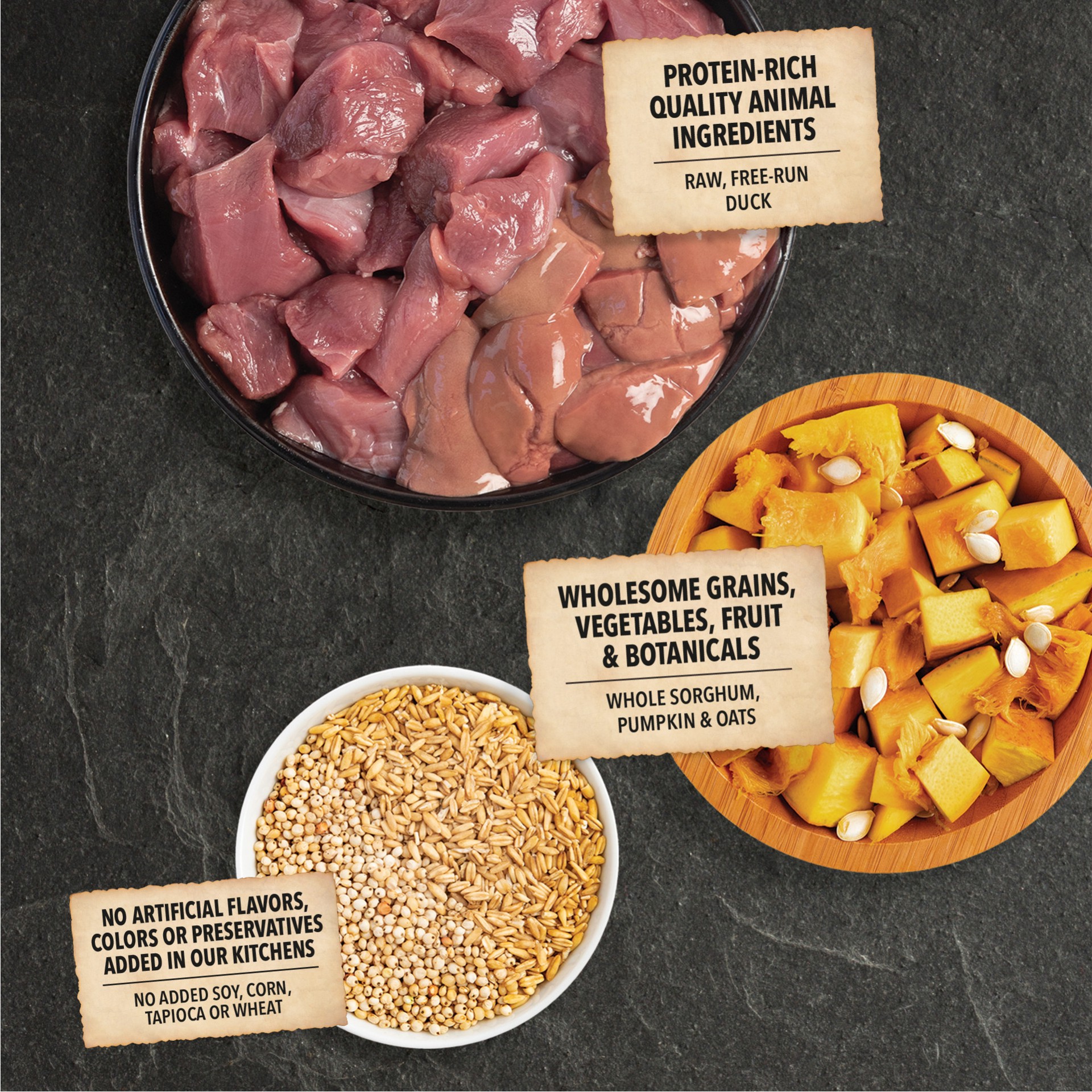 slide 2 of 3, ACANA Wholesome Grains Duck & Pumpkin 4lb, 4 lb