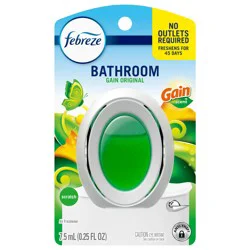 Febreze Bathroom Air Freshener, Odor-Fighting, Gain Original Scent, 1 Count