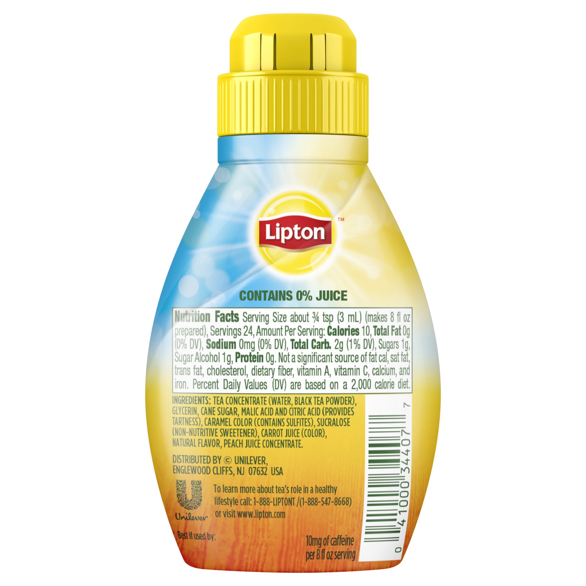 slide 4 of 4, Lipton Liquid Iced Tea Mix Summer Peach, 2.43 oz, 2.43 oz