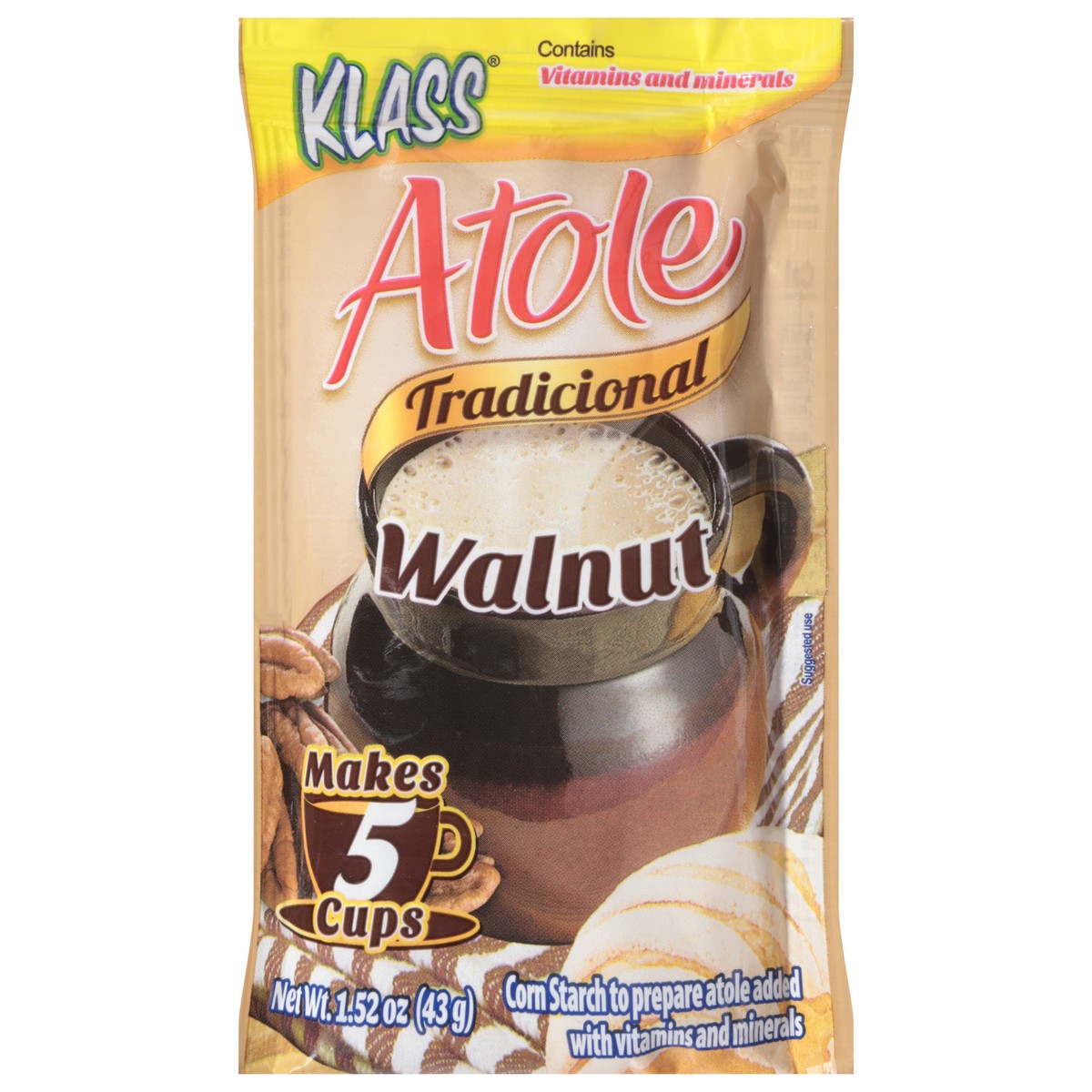 slide 4 of 14, Klass Tradicional Walnut Atole 1.52 oz, 1 liter