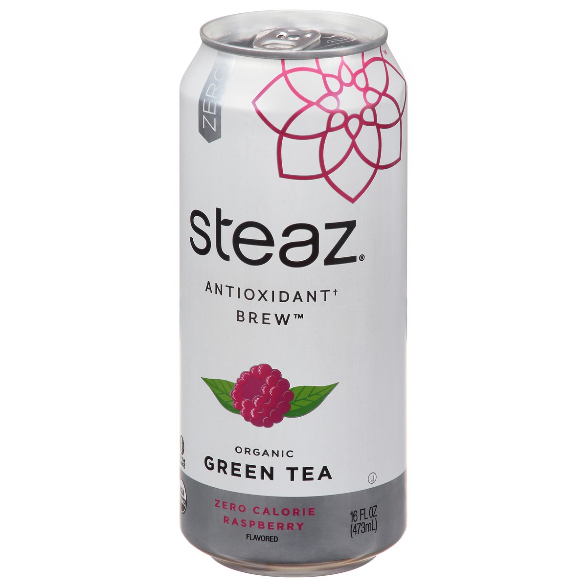 slide 7 of 9, Steaz Zero Raspberry Flavored Green Tea - 16 fl oz, 16 fl oz