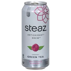 Steaz Organic Raspberry Flavored Green Tea 16 fl oz