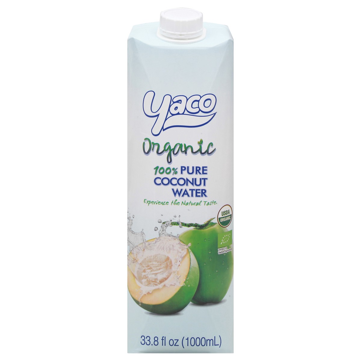 slide 1 of 13, Yaco Organic 100% Pure Coconut Water, 33.8 oz