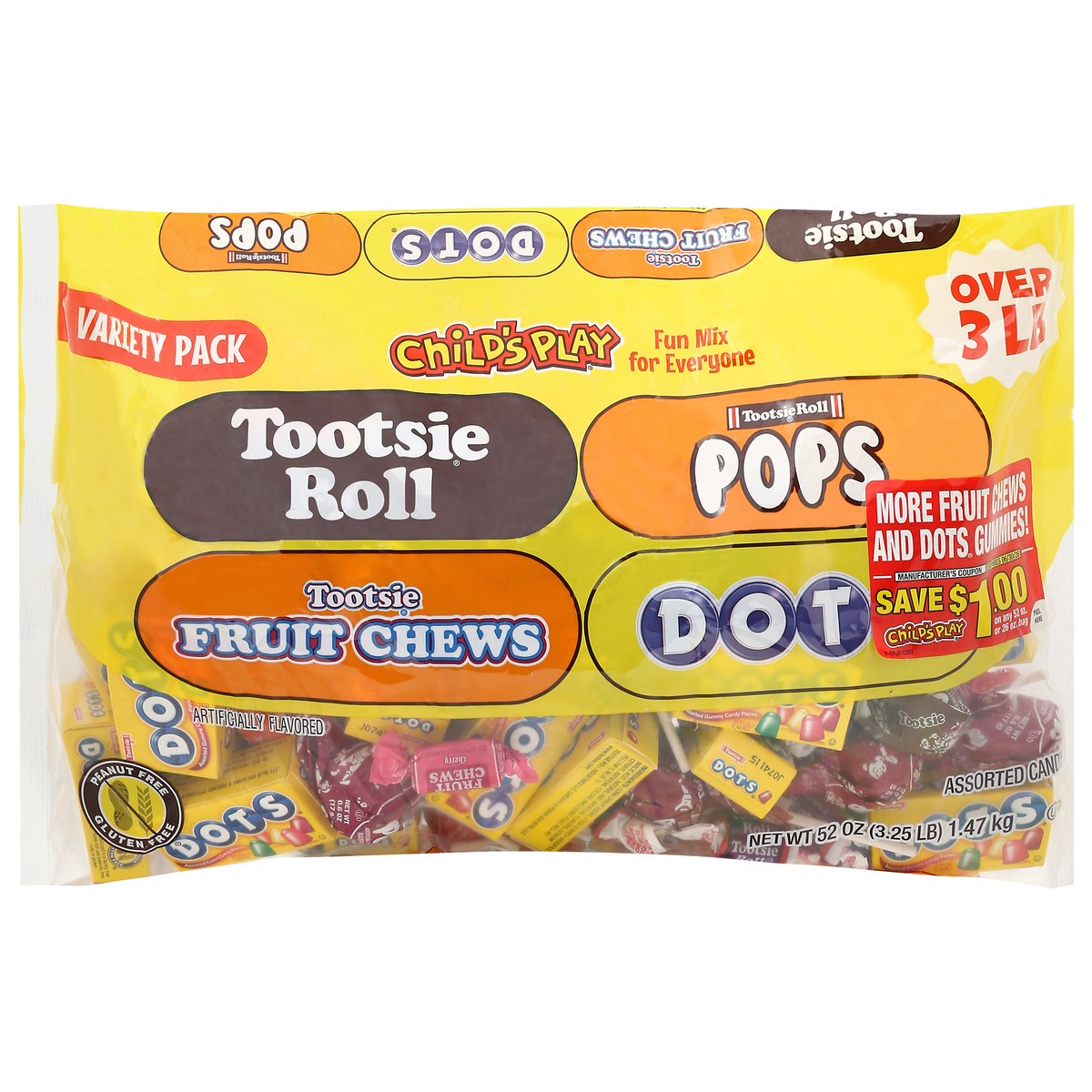 slide 1 of 14, Child's Play Assorted Candy Variety Pack 52 oz, 52 oz