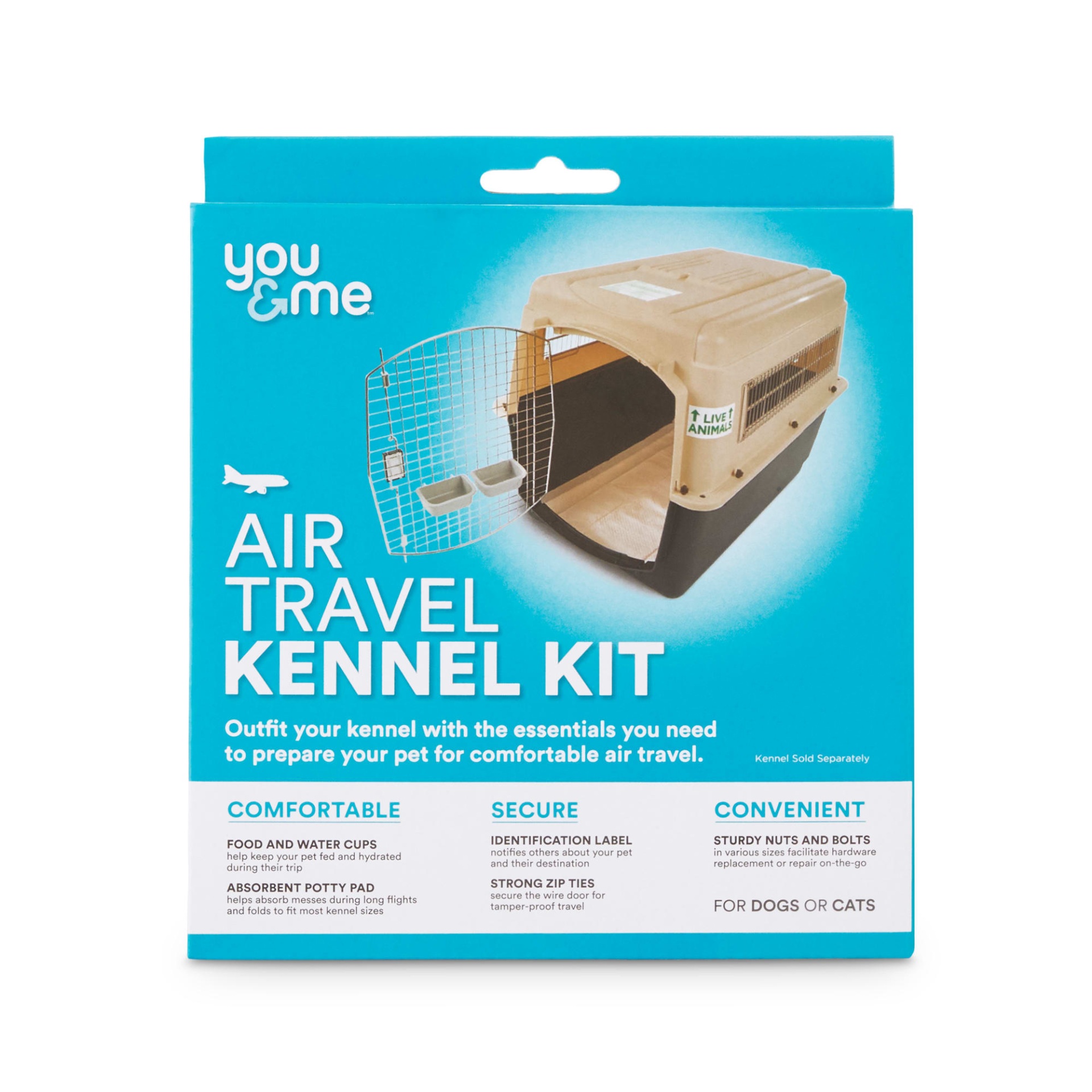 slide 1 of 1, You & Me Airline Travel Kit for Pets, 1 ct