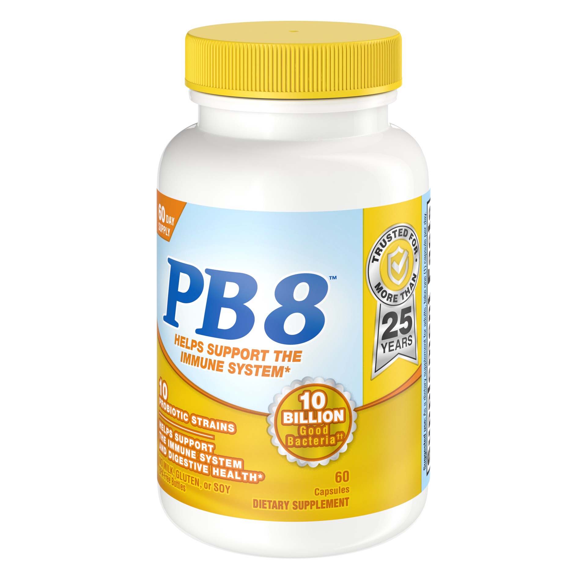slide 3 of 4, Nutrition Now PB8™ Probiotic Immune System and Digestive Support* Supplement for Men and Women, 60 Count, 60 ct