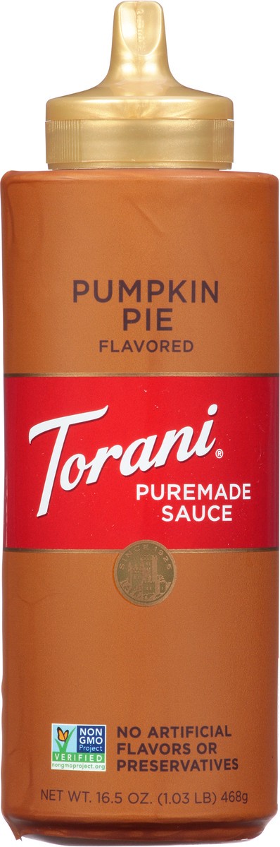 slide 12 of 13, Torani Pumpkin Pie Flavored Sauce, 16.5 oz