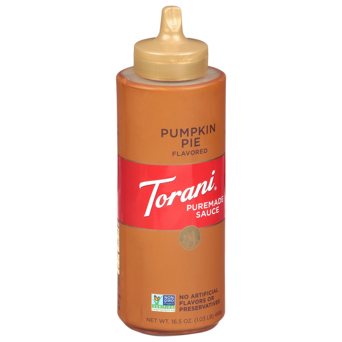 slide 9 of 13, Torani Pumpkin Pie Flavored Sauce, 16.5 oz