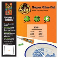 slide 10 of 17, Gorilla Glue Super Glue Gel, 2 ct