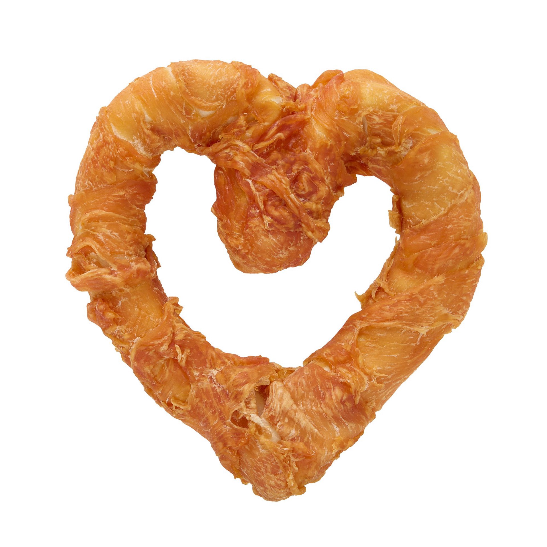 slide 1 of 1, Dentley's Chicken-Wrapped Rawhide Collagen Heart 6 OZ, 6 oz