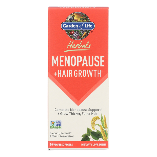 slide 1 of 1, Garden Of Life Herbals Menopause + Hair, 30 ct