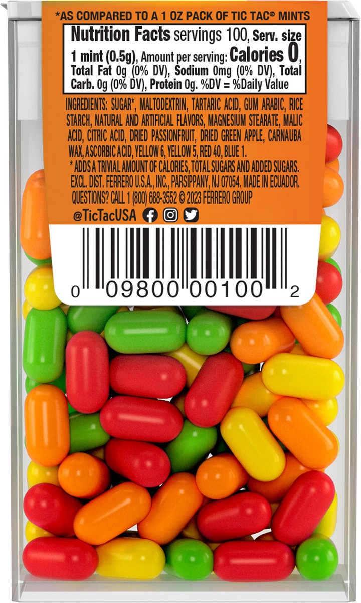 slide 7 of 11, Tic Tac Fruit Adventure Mints On-the-Go Refreshment - 100 ct, 1.7 oz