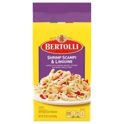 Bertolli Shrimp Scampi & Linguine Frozen Meals With Bell Peppers in a Creamy Garlic Sauce, 22 oz.