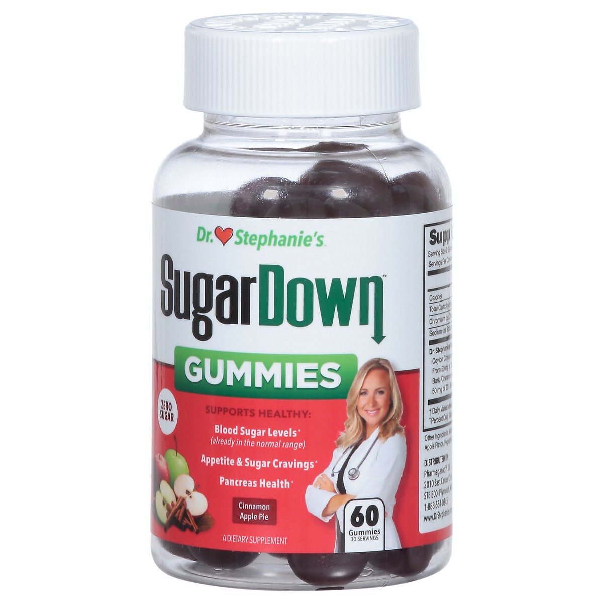 slide 4 of 14, Dr. Stephanie's Cinnamon Apple Pie SugarDown 60 Gummies, 60 ct