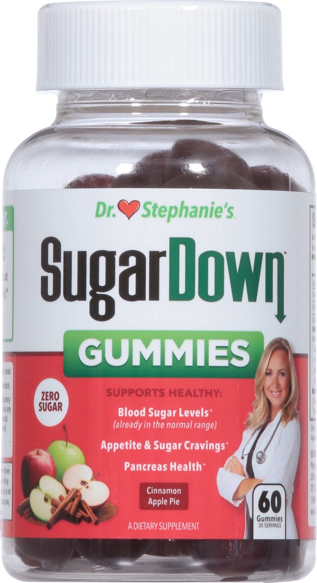 slide 6 of 14, Dr. Stephanie's Cinnamon Apple Pie SugarDown 60 Gummies, 60 ct