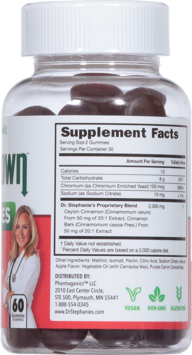 slide 10 of 14, Dr. Stephanie's Cinnamon Apple Pie SugarDown 60 Gummies, 60 ct