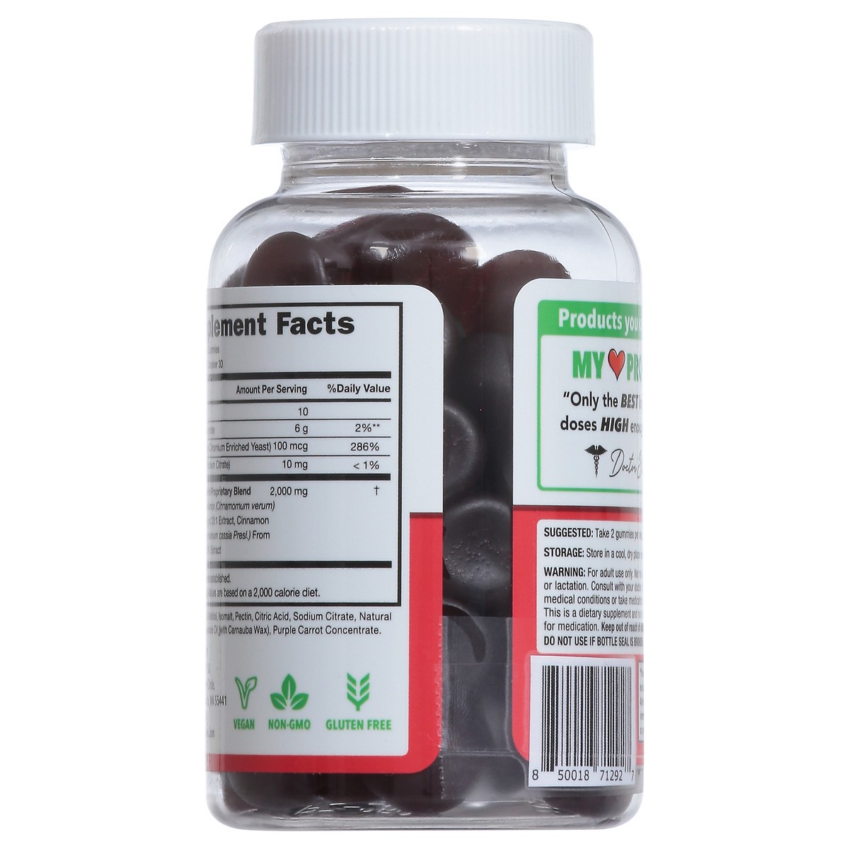 slide 2 of 14, Dr. Stephanie's Cinnamon Apple Pie SugarDown 60 Gummies, 60 ct