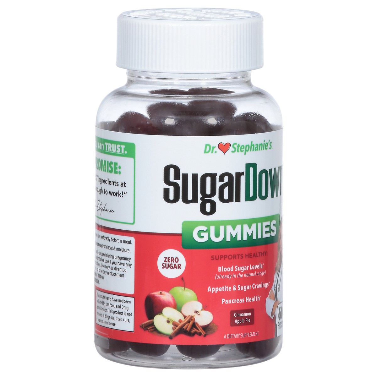 slide 7 of 14, Dr. Stephanie's Cinnamon Apple Pie SugarDown 60 Gummies, 60 ct