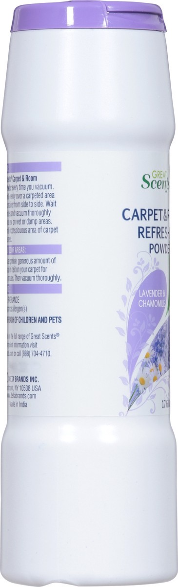 slide 11 of 13, Great Scents Carpet & Room Lavender & Chamomile Refresher Powder 17.6 oz, 17.6 oz