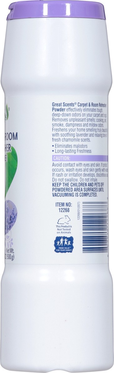 slide 3 of 13, Great Scents Carpet & Room Lavender & Chamomile Refresher Powder 17.6 oz, 17.6 oz