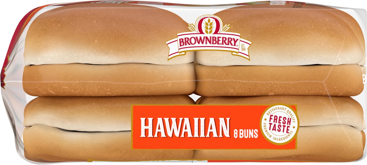 slide 6 of 7, Brownberry Hawaiian Buns, 8 count, Soft Sweet Hawaiian Bread, 16 oz Bag, 18 oz