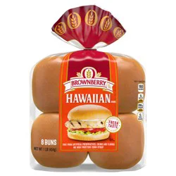 Brownberry Hawaiian Buns, 8 count, 16 oz