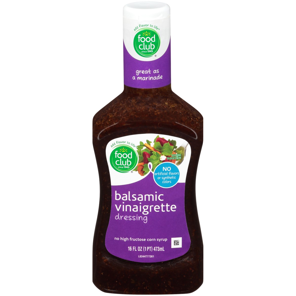 slide 1 of 9, Food Club Balsamic Vinaigrette Dressing, 16 fl oz