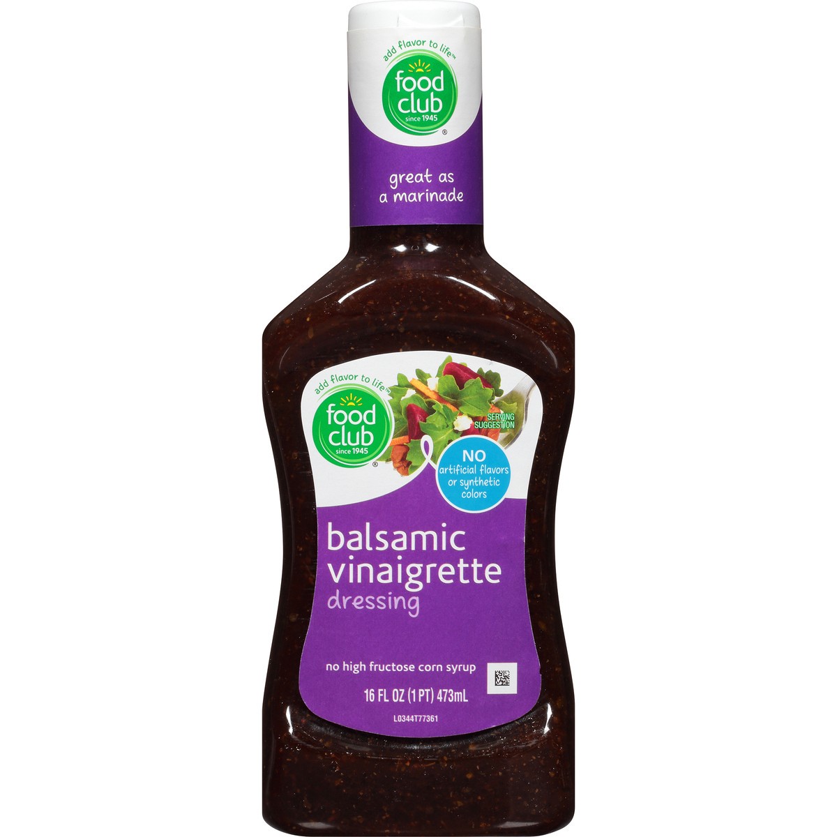 slide 8 of 9, Food Club Balsamic Vinaigrette Dressing, 16 fl oz