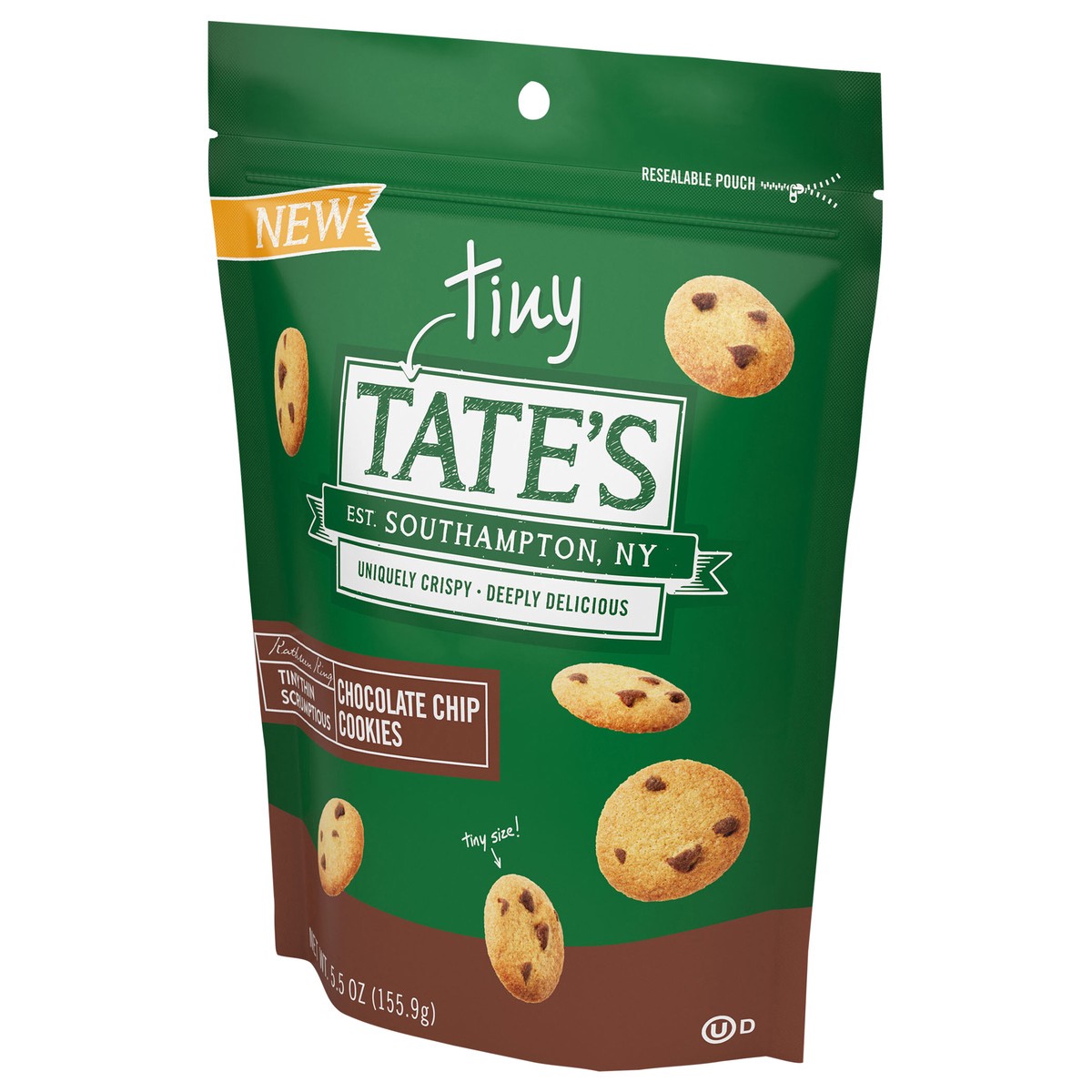 slide 6 of 13, Tate's Bake Shop Tiny Chocolate Chip Cookies, 5.5 oz, 5.5 oz