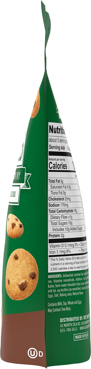 slide 8 of 13, Tate's Bake Shop Tiny Chocolate Chip Cookies, 5.5 oz, 5.5 oz