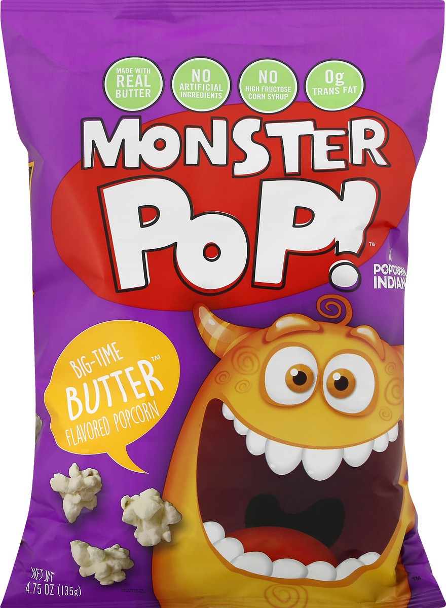 slide 6 of 11, Monster Pop! Big-Time Butter Flavored Popcorn 4.75 oz, 4.75 oz