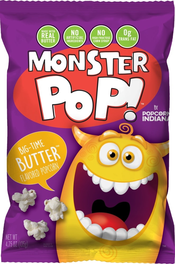 slide 1 of 1, Monster Energy Pop Big Time Butter Popcorn, 4.75 oz