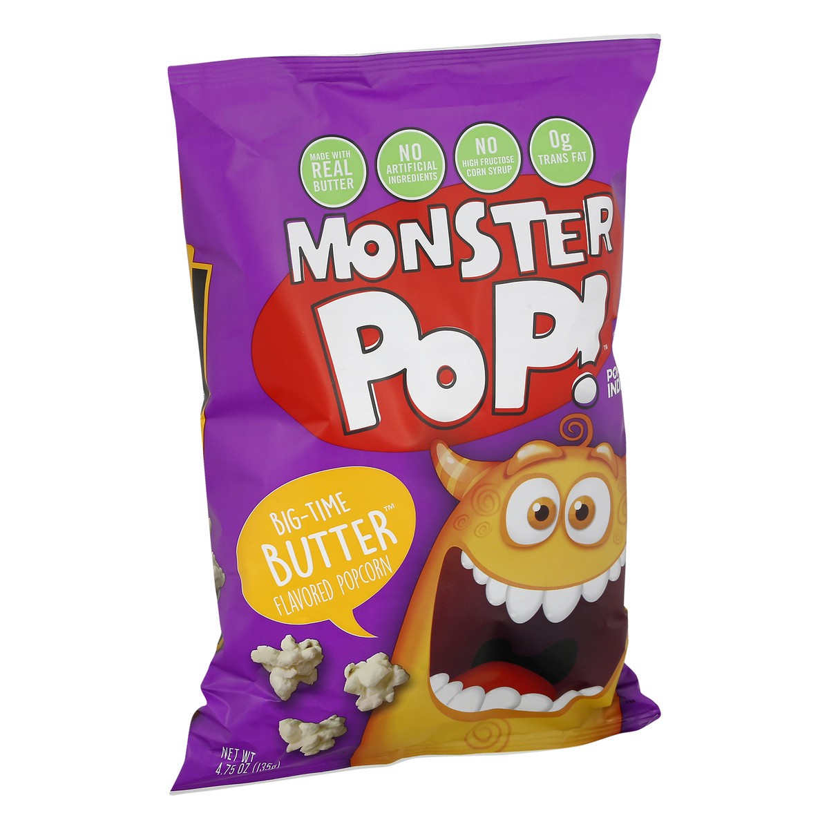 slide 7 of 11, Monster Pop! Big-Time Butter Flavored Popcorn 4.75 oz, 4.75 oz