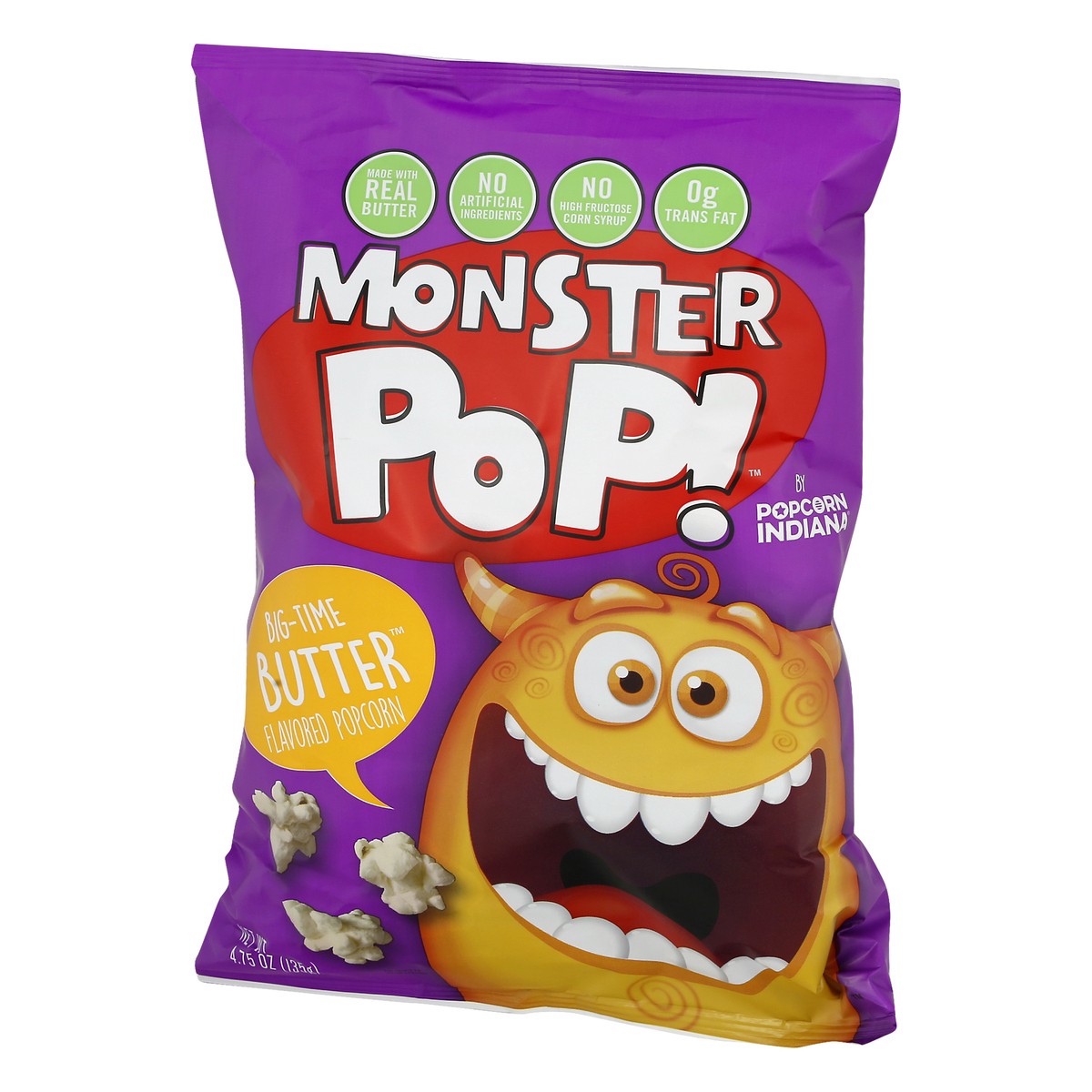 slide 1 of 11, Monster Pop! Big-Time Butter Flavored Popcorn 4.75 oz, 4.75 oz