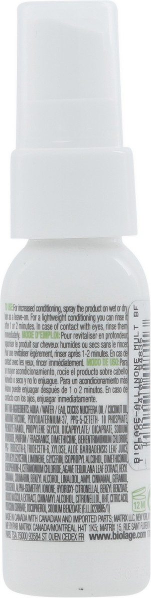 slide 5 of 9, Biolage All-in-One Coconut Infusion Multi-Benefit Spray 1 fl oz, 1 fl oz
