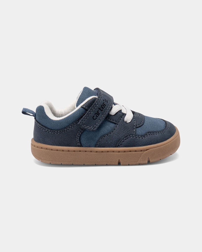 slide 4 of 6, Carter's Carters Baby Boy Every Step® First Walker Casual Shoes - Blue/Brown Navy/Brown 6, 1 ct