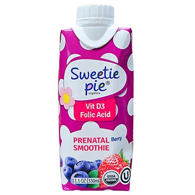slide 1 of 1, Sweetie Pie Organics Berry Prenatal Smoothie, 11.1 oz
