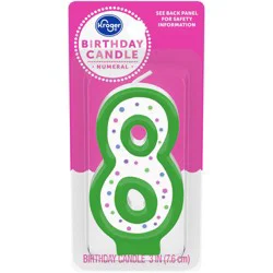 Kroger #8 Numeral Candle