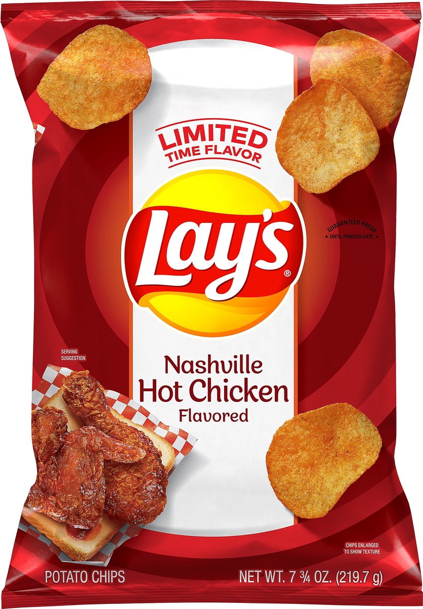 slide 3 of 3, Lay's Nashville Hot Chicken Flavored Potato Chips 7.75 oz, 7.75 oz