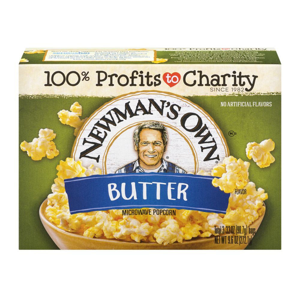 slide 1 of 1, Newman's Own Butter Microwave Popcorn, 10.5 oz