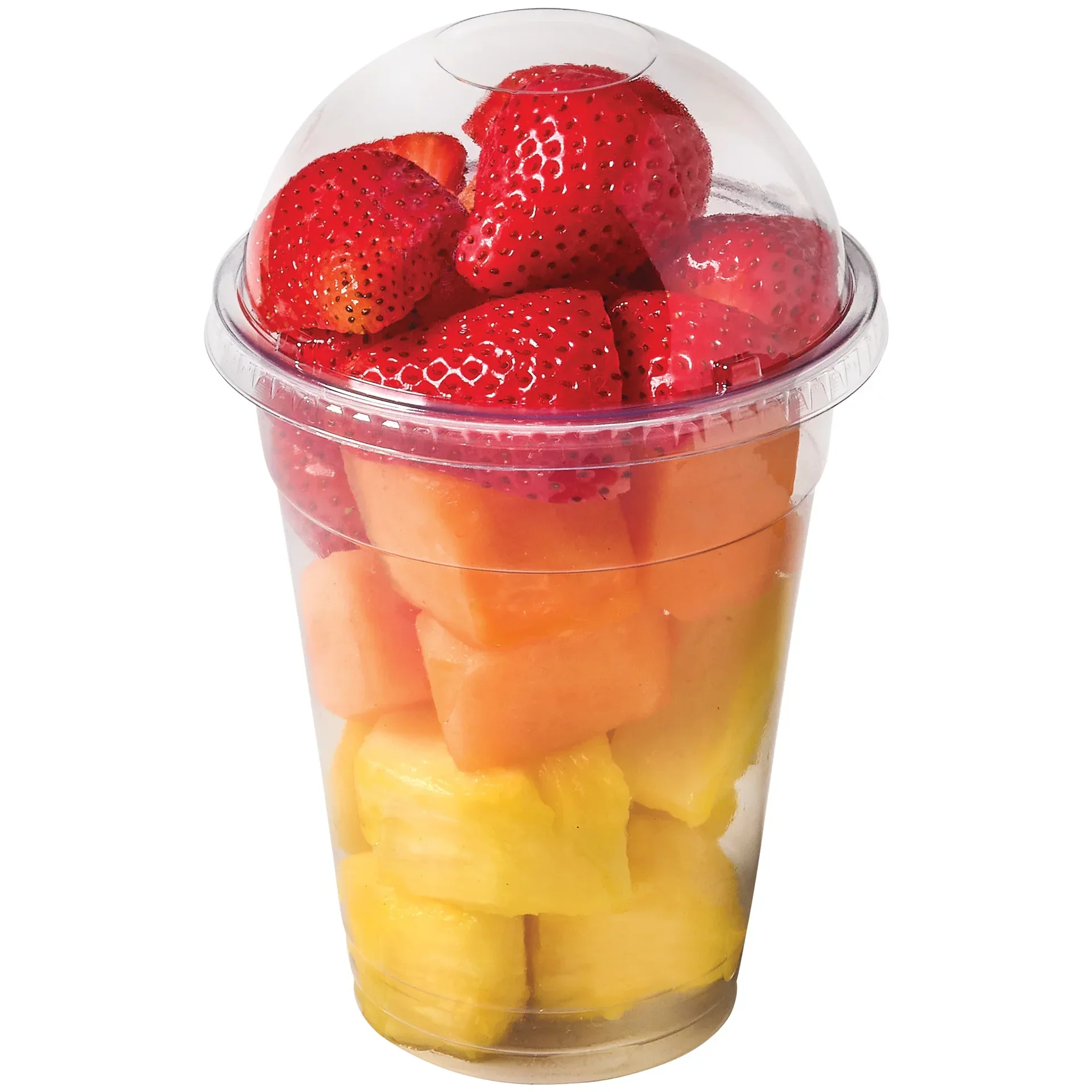 slide 1 of 1, H-E-B Fresh Strawberries, Cantaloupe & Pineapple, per lb