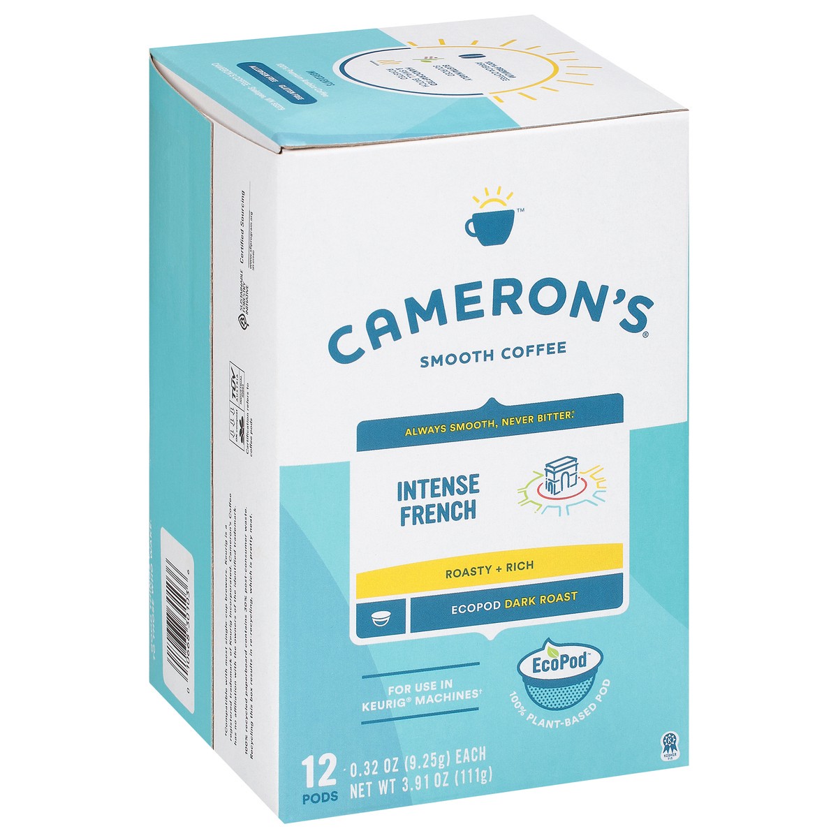 slide 7 of 9, Cameron's Coffee Single Serve Pods, Intense French, 12 Count, 3.91 oz